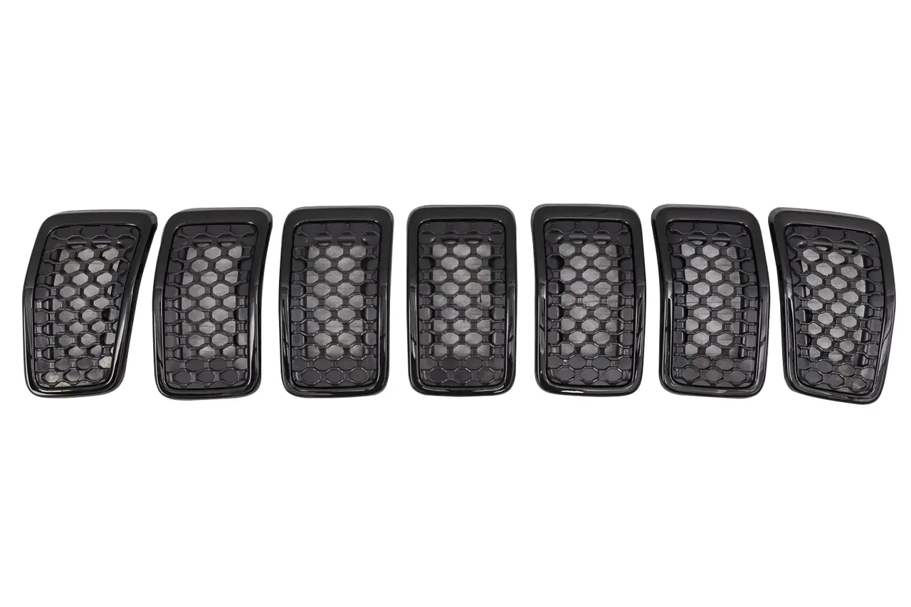 Решетка радиатора AVTM Jeep Cherokee 18 7 шт. Черный (183813992)