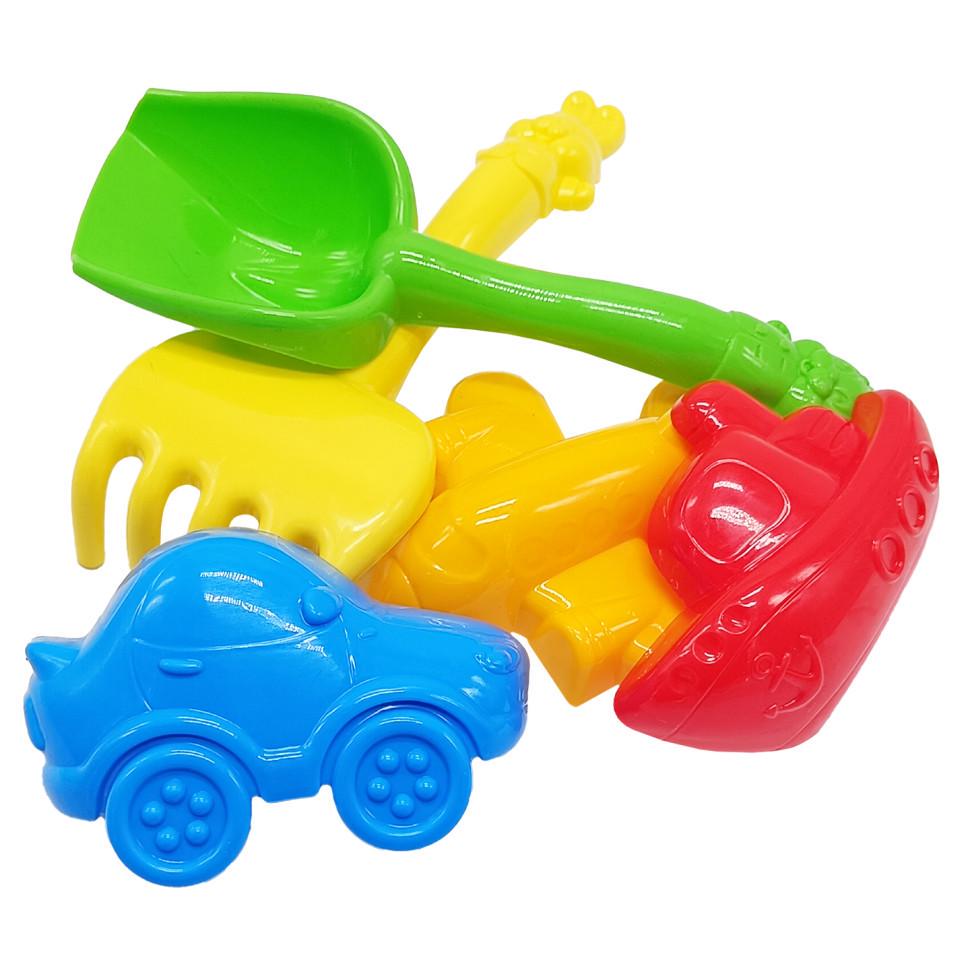 Набір для пісочниці "Дзвіночок №4" 1005 лопатка/граблі/пасочки (RLT53156)