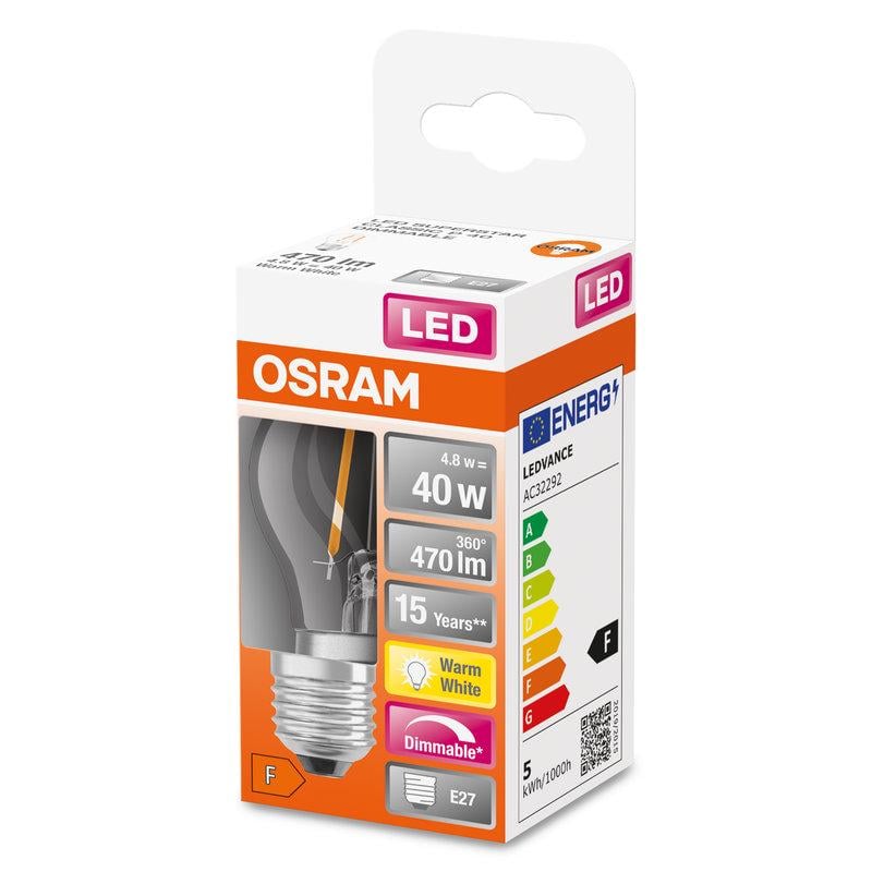 Лампа светодиодная Osram Star Classic P 5W 230 V 470 lm 2700K E27 DIM филаментная (4058075436800) - фото 2