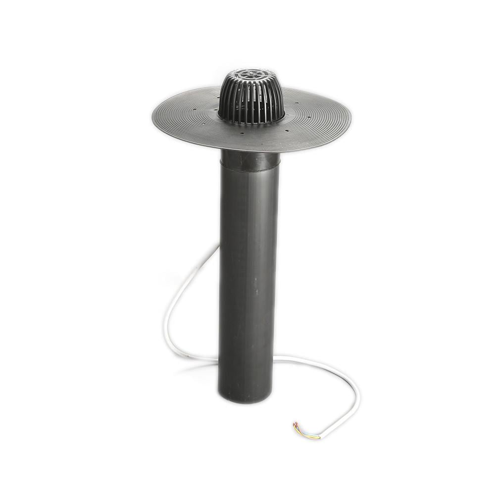 Воронка кровельная с листовловителем и обогревом для плоских крыш ПВХ 110х600 мм (17828155)