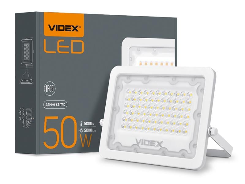 Прожектор Videx LED 50W 5000К 220V IP65 (VL-F2e-505W)