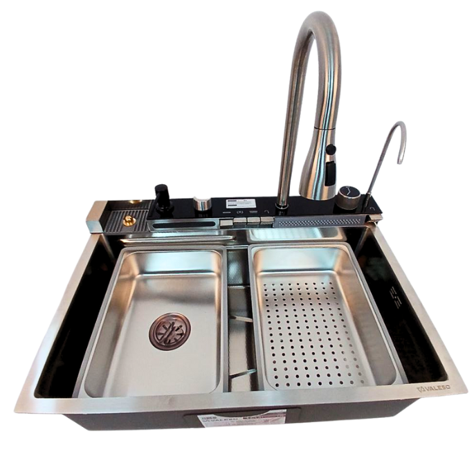 Мийка кухонна сатин Valeso водоспад 68х45 м