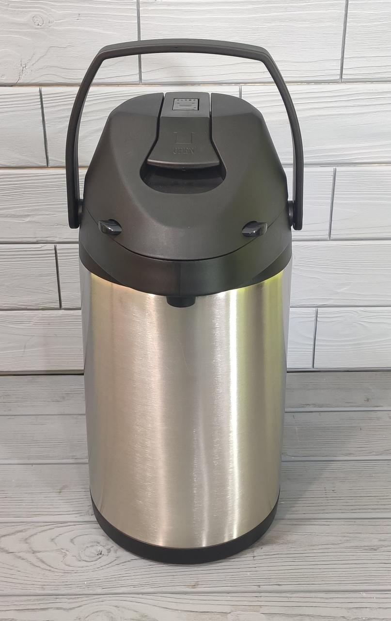 Термос с помповым насосом Stenson MT-0950 из нержавеющей стали 4 л - фото 6 Термос с помповым насосом Stenson MT-0950 из нержавеющей стали 4 л - фото 6