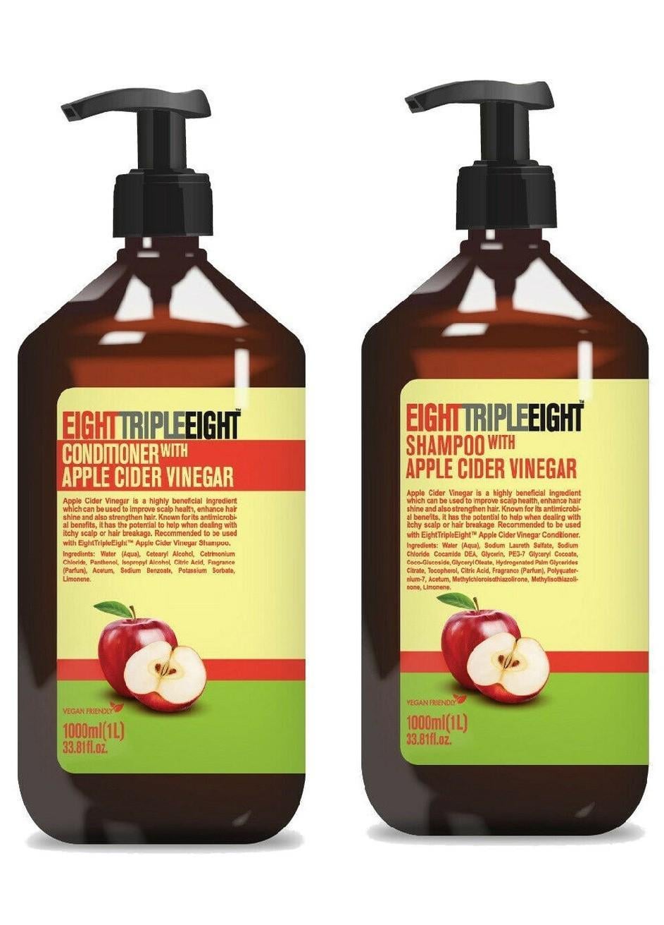 Набор для волос Eight Triple Eight Apple Cider Vinegar с яблочным уксусом 1000 мл + 1000 мл (E-00276N)