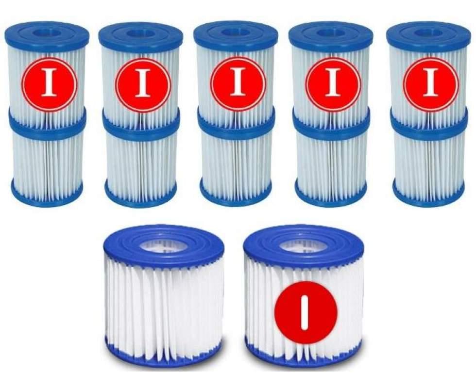 Картридж змінний для фільтру насоса Bestway тип I 9х8 см 4 шт. 2 упаковки (30/07-4) - фото 2