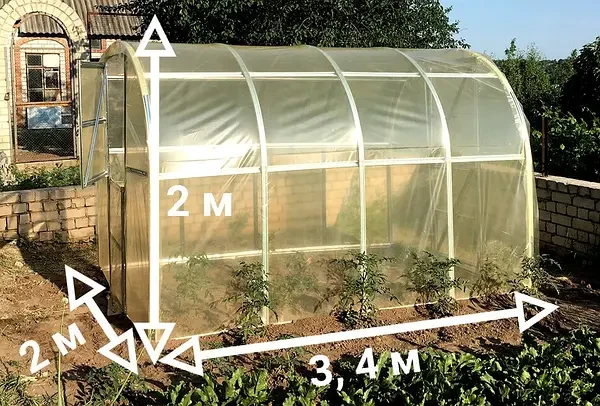 Комплект Стандарт Теплиця Косичка 2х8 м/труба оцинкована 20х20 мм/плівка UV-4 100 мкм - фото 5