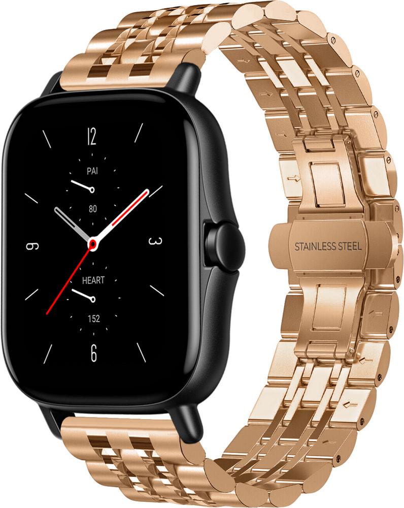 Браслет металевий Spinye для Amazfit GTS 2e Rose Gold (29173-27)