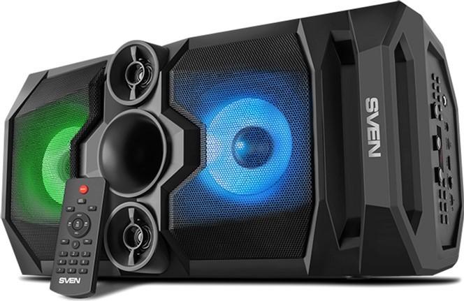 Акустическая система Sven PS-655 50 Вт Bluetooth/Подсветка/Караоке/FM Black - фото 1