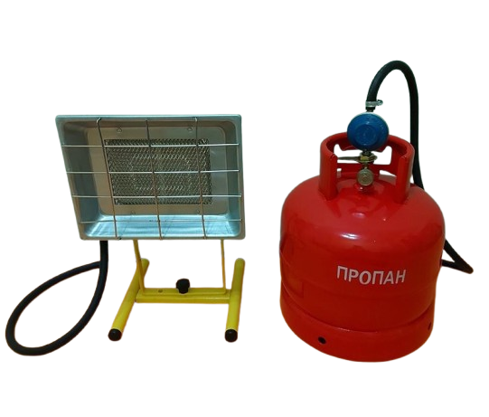 Комплект газовий з балононом/нагрівачем/редуктором/шлангом 15 л 2,9 кВт 2 м (20079113) - фото 7
