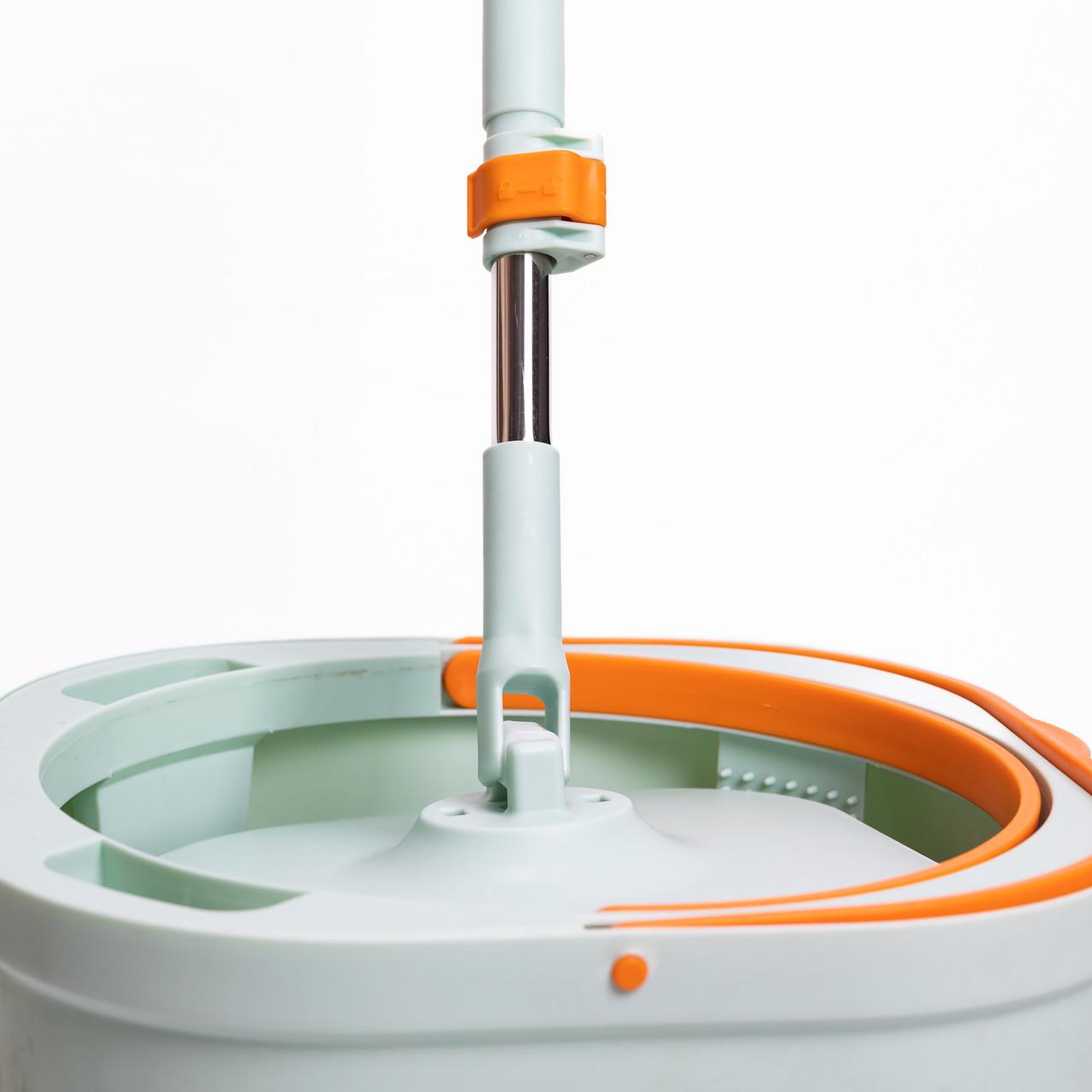 Набор для уборки швабра с отжимом и ведром HP-35015-46 Зеленый (A-035272) - фото 4