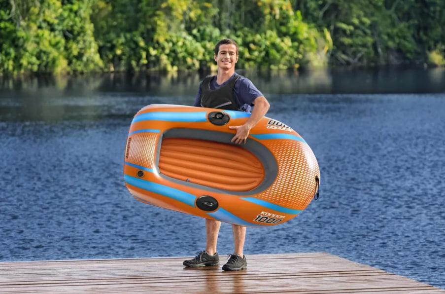 Надувний човен Bestway 61136 NE Hydro Force Kondor 1000 Raft одномісний/двокамерний - фото 6 Надувний човен Bestway 61136 NE Hydro Force Kondor 1000 Raft одномісний/двокамерний - фото 6