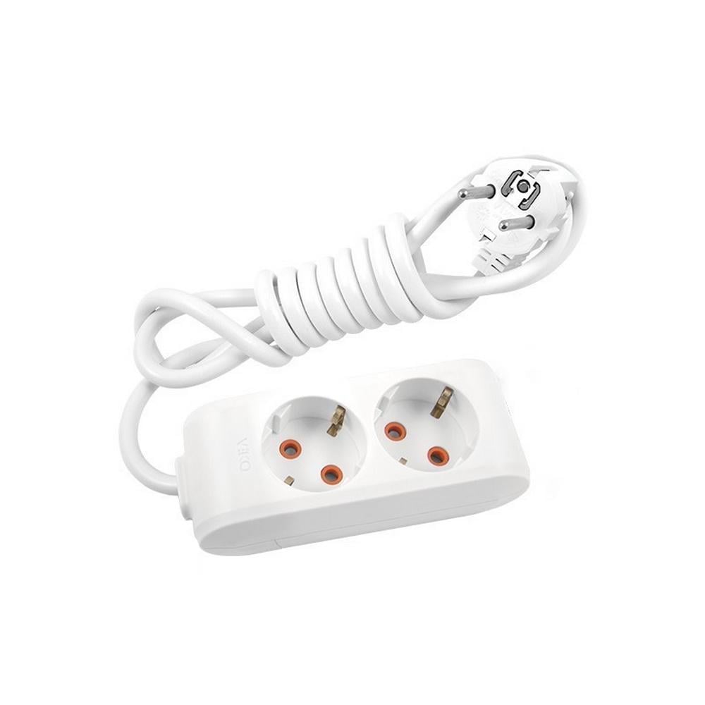 Подовжувач на 2 гнізда Viko Multi-Let із заземленням 5 м Білий (90112205) - фото 1 Подовжувач на 2 гнізда Viko Multi-Let із заземленням 5 м Білий (90112205) - фото 1