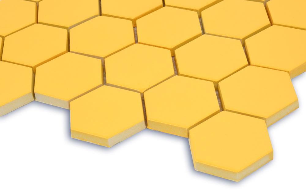 Керамічна мозаїка Kotto Ceramica HEXAGON H 6025 295x295x9 мм Dark Yellow - фото 2