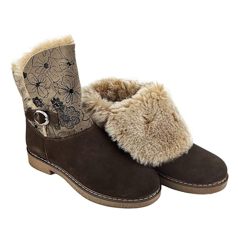 Ботинки женские замшевые зимние К-00310 p. 40 25,5 см Коричневый