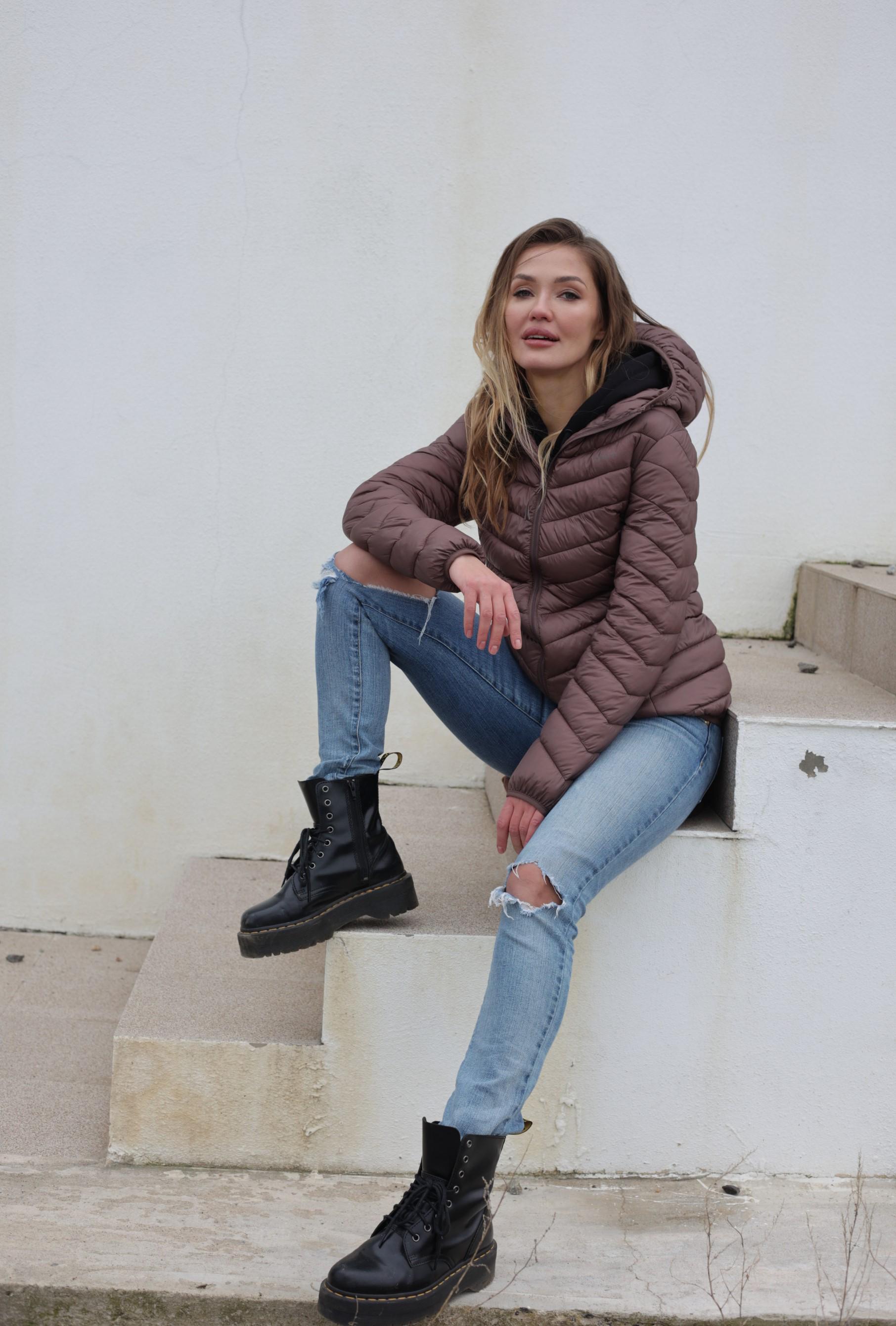 Ветровка женская Avecs 50226/52 XXL Кофе