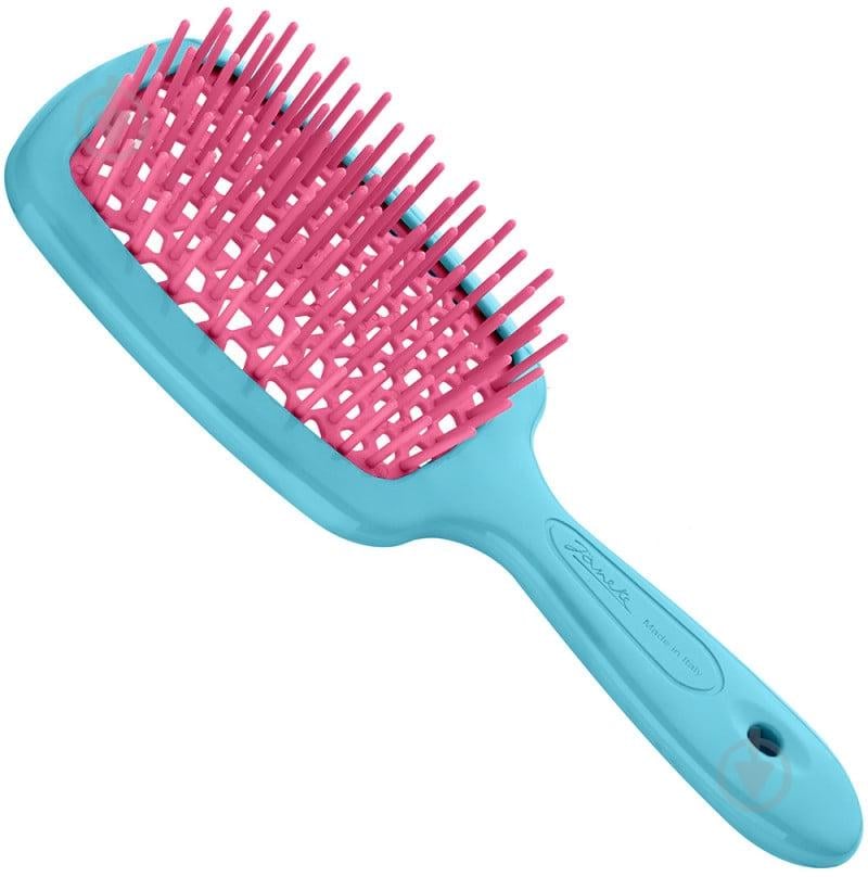 Щетка для волос JANEKE Superbrush Small Бирюзовый с розовым Щетка для волос JANEKE Superbrush Small Бирюзовый с розовым