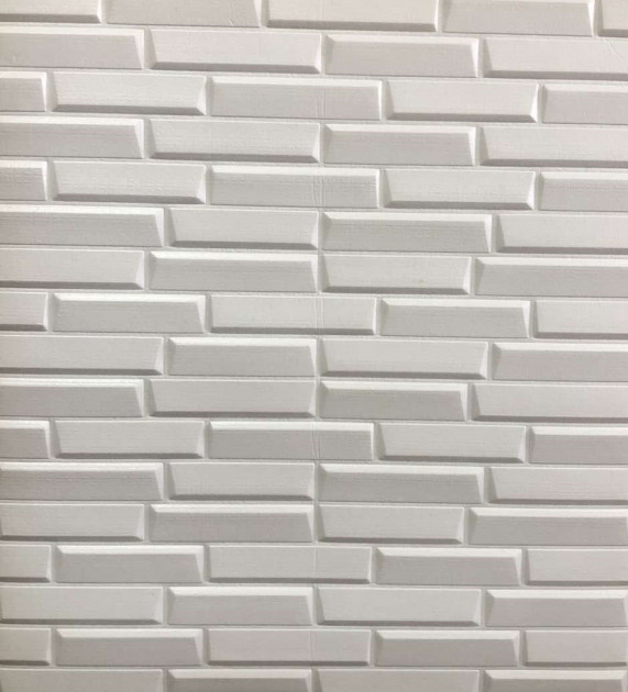 Самоклеюча 3D панель Sticker Wall 700x770x7 мм Світла цегла (00160)