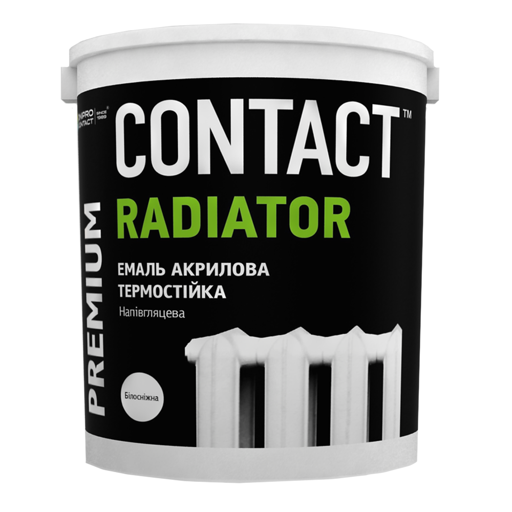 Эмаль акриловая CONTACT для радиаторов 2,5 л (1773998765) Эмаль акриловая CONTACT для радиаторов 2,5 л (1773998765)