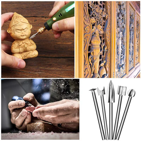 Набор фрез различной формы для обработки древесины AN00478 5 шт. - фото 6 Набор фрез различной формы для обработки древесины AN00478 5 шт. - фото 6