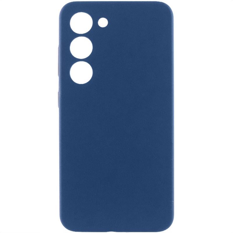 Противоударный чехол Silicone Cover Lakshmi Full Camera (AA) для Samsung Galaxy S23  синий