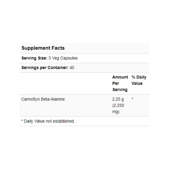 Бета аланин NOW Foods Beta-Alanine Endurance 750 мг 120 Veg Caps - фото 3