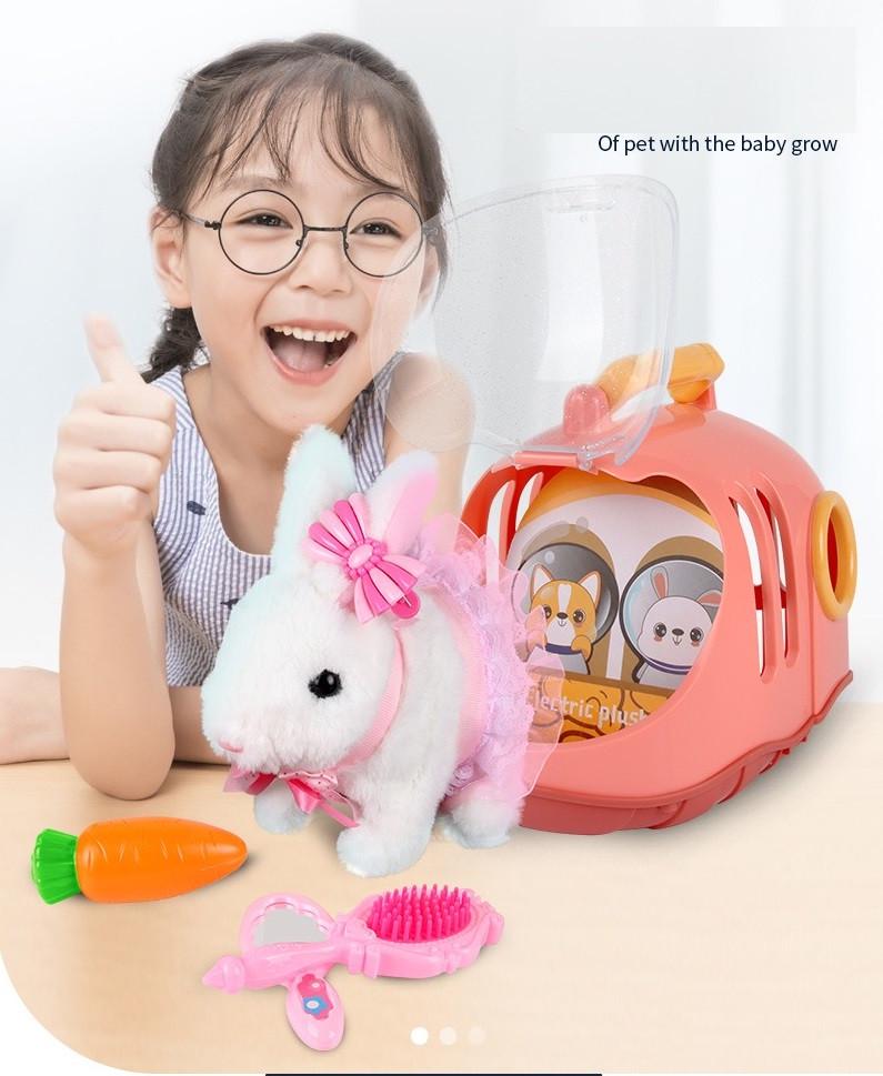 Интерактивная игрушка кролик с аксессуарами в комплекте (000553) - фото 6