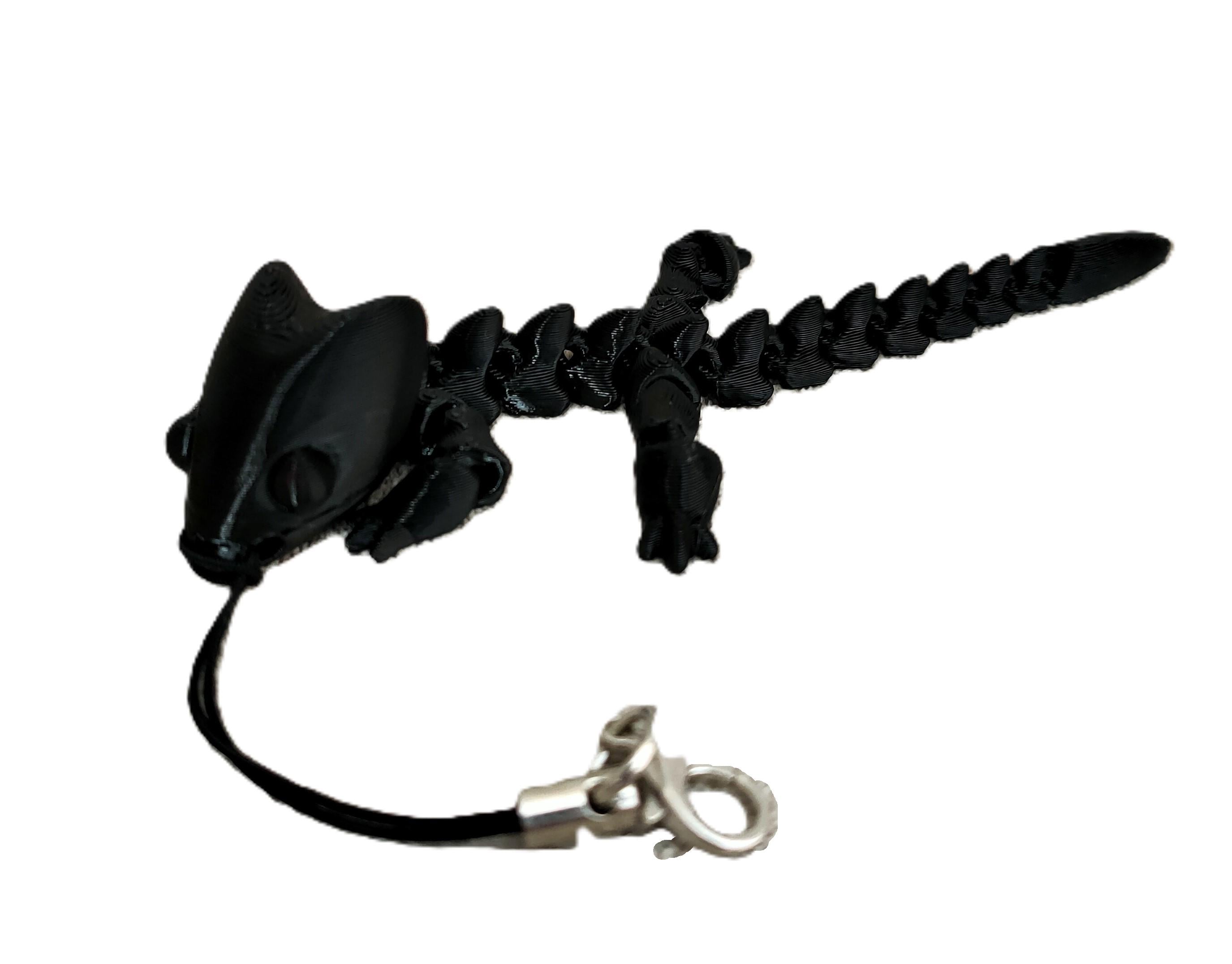 Брелок подвижный Ящур 50х100х15 мм Черный (YSH-04G-CH)