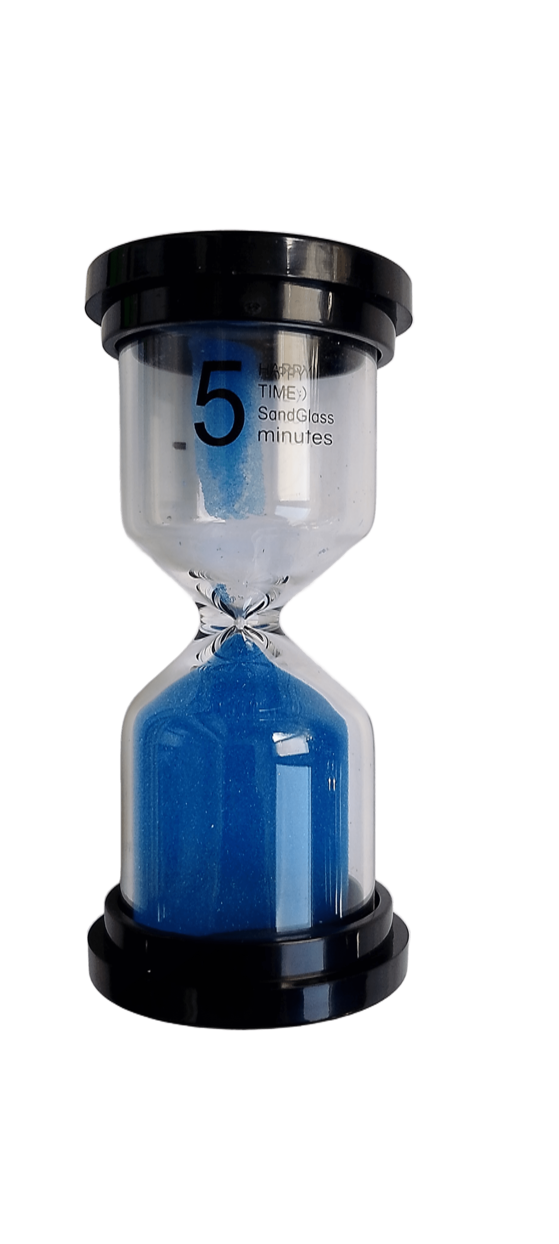 Часы песочные на 5 минут стеклянные 4,5х10 см Синий (4083)
