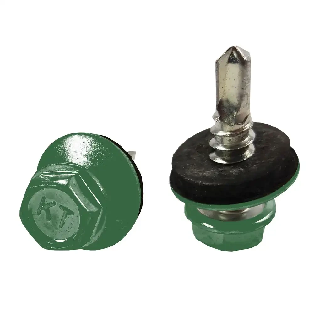 Саморез кровельный окрашенный по металлу 4,8х19 250 шт. RAL 6002 Зеленый (66281424)