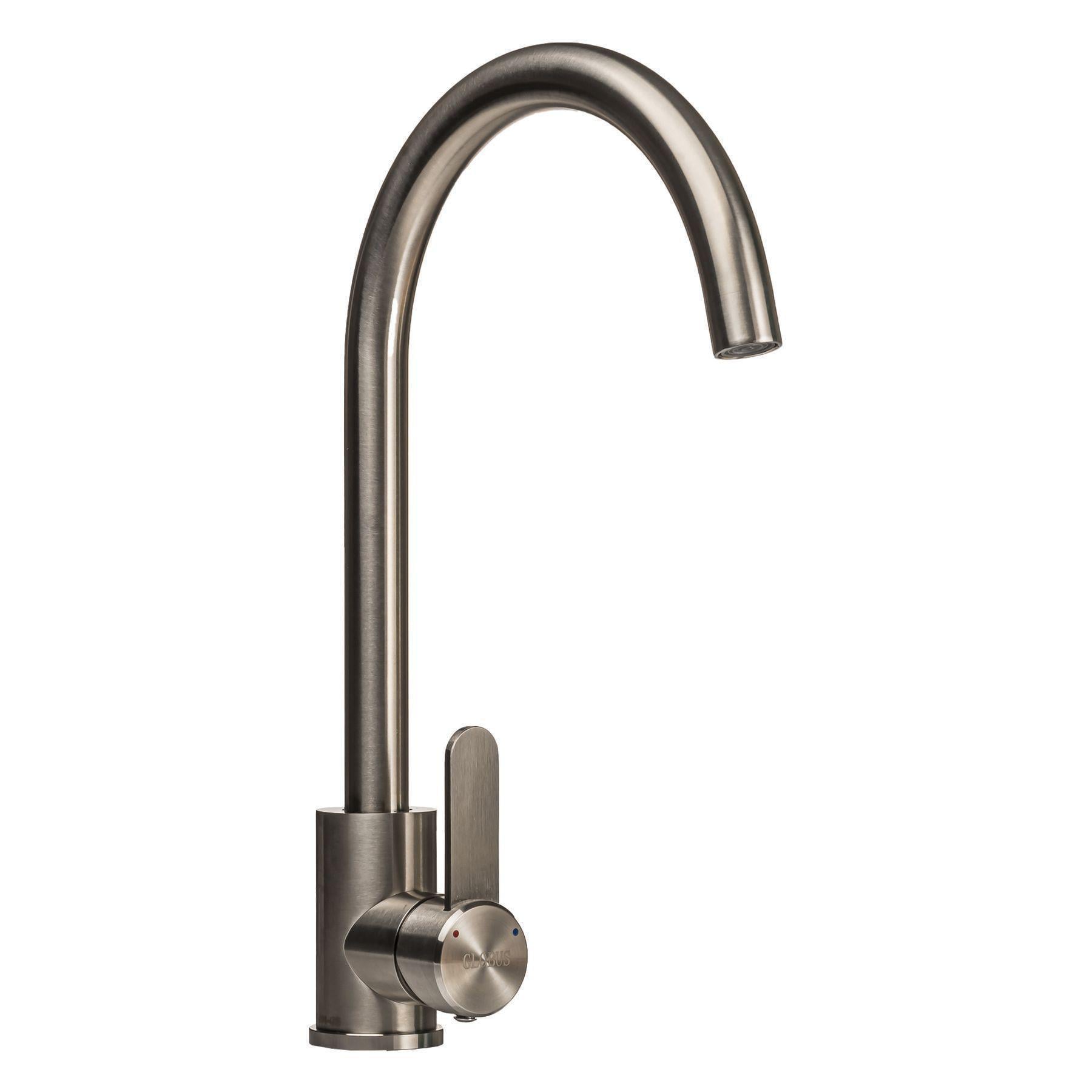 Кран на кухню Globus Lux Никель/Сатин (17533)