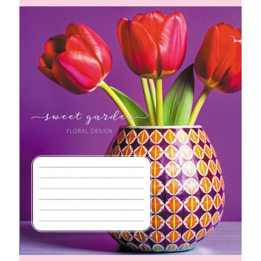 Шкільний зошит Ваза 036-570304K-4 в клітинку 36 аркушів (RLT55345)