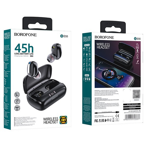 Навушники Borofone BE55 Bluetooth 1200 mAh Black (ac30d3d4) - фото 8