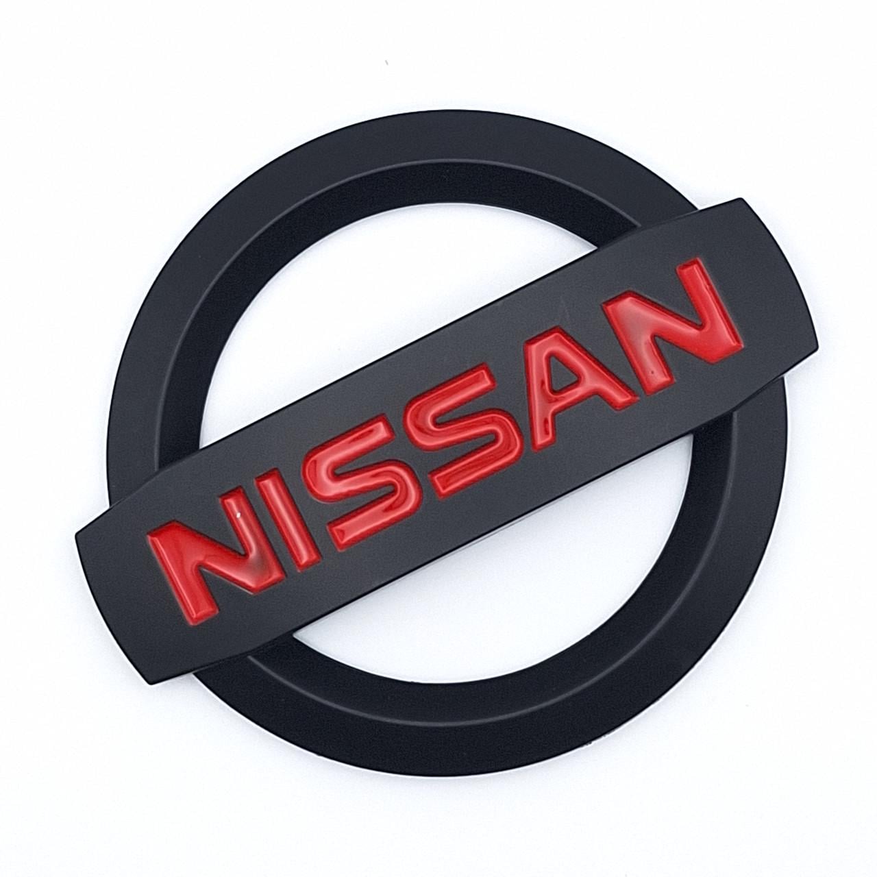 Эмблема Nissan ABS 88х75 мм Черный матовый (2502180132)