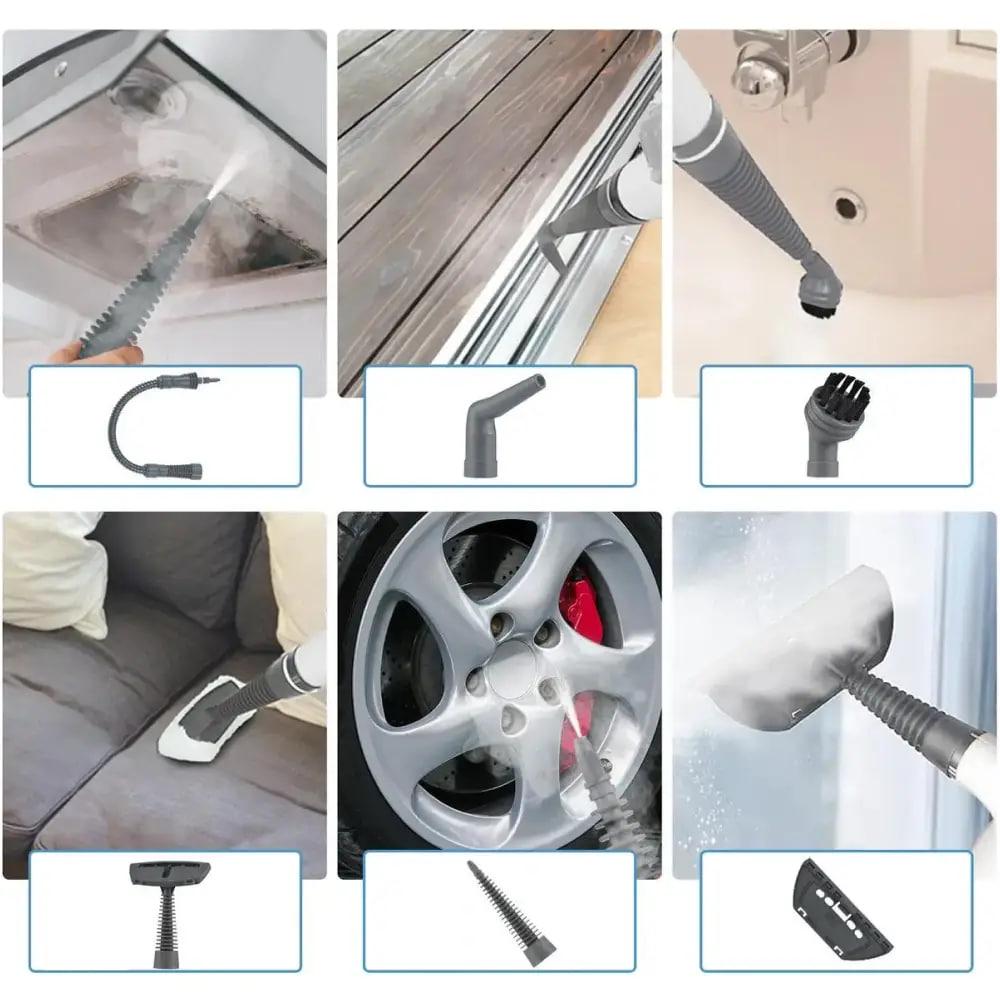 Пароочисник ручний Steam Cleaner 58 з набором змінних насадок 1000 Вт 9 - фото 7 Пароочисник ручний Steam Cleaner 58 з набором змінних насадок 1000 Вт 9 - фото 7