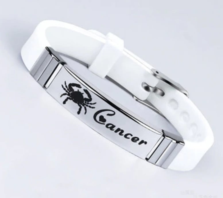 Силиконовый браслет Primo Zodiac Cancer White (1131736434)