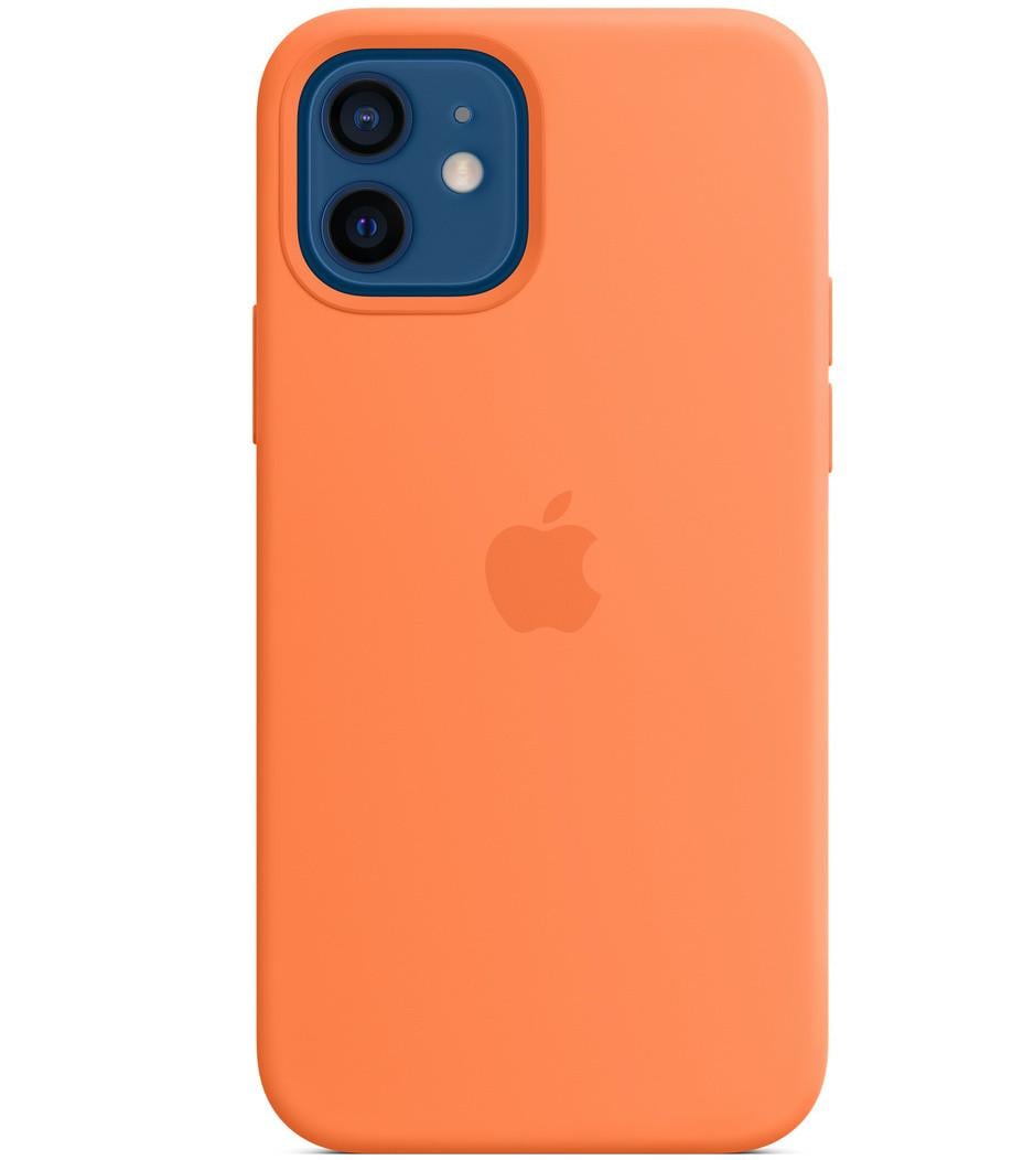 Силіконовий чохол-накладка Apple Silicone Case for iPhone 12/12 Pro, Kumquat (HC)(A)