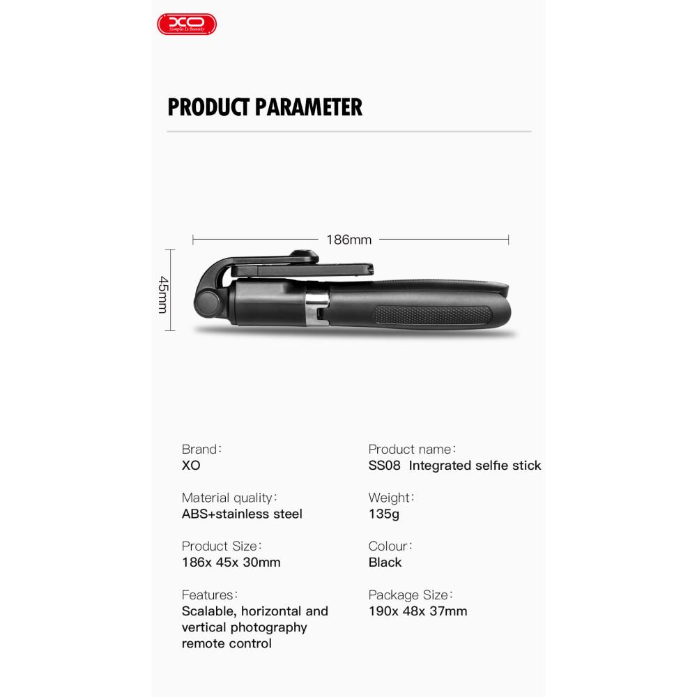 Монопод бездротовий Xo 68 см Bluetooth (SS08) - фото 8