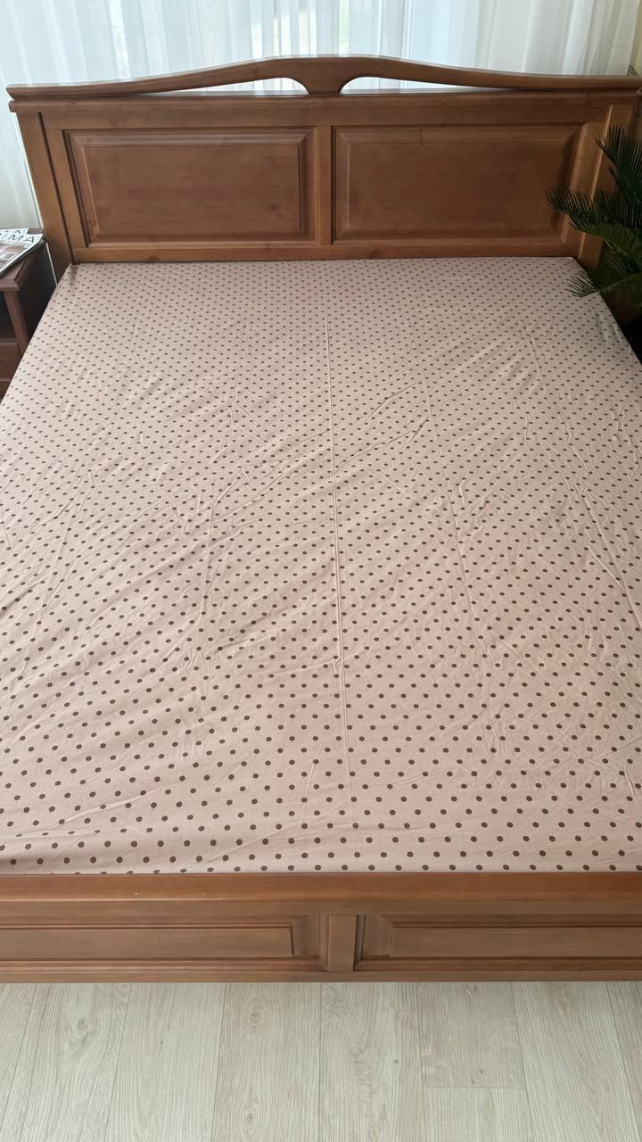 Простынь на резинке бязь 90x200x25 см Коричневый (П4К-mur-rezinka-001)