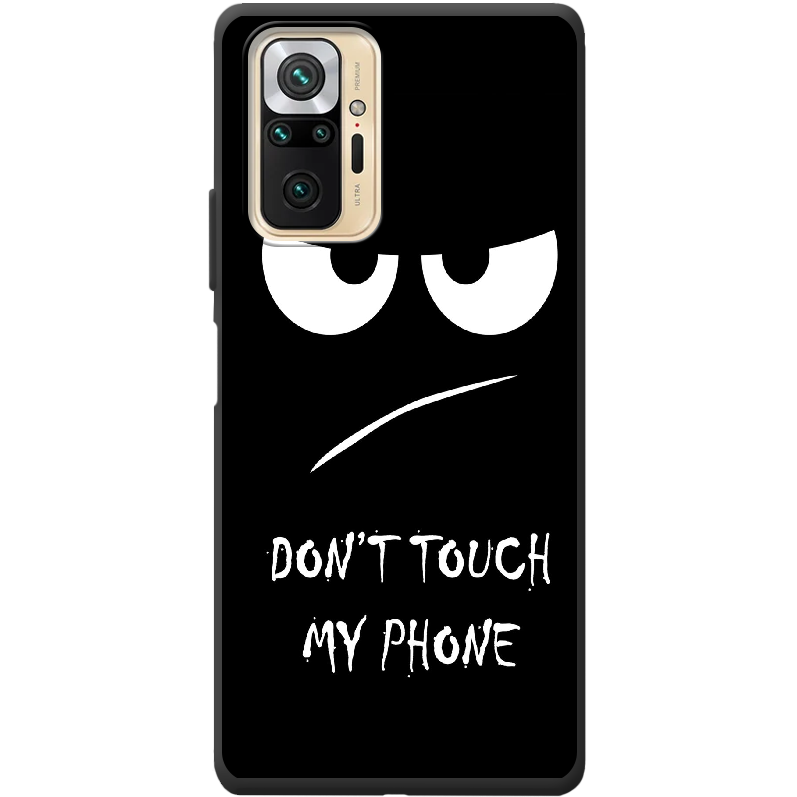 Чохол BoxFace Xiaomi Redmi Note 10 Pro Don't Touch my Phone Чорний силікон (42053-up535-42363)