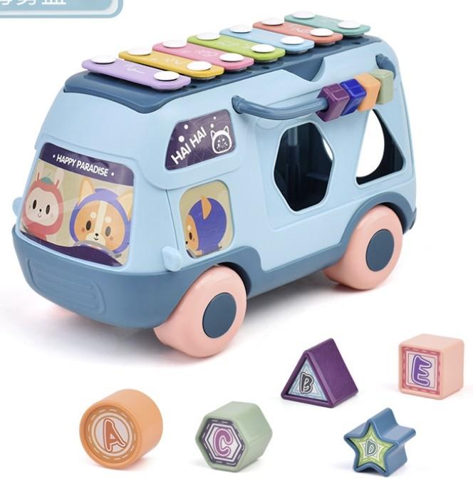 Игрушка музыка Сортер Автобус Голубой (21158008) - фото 3 Игрушка музыка Сортер Автобус Голубой (21158008) - фото 3