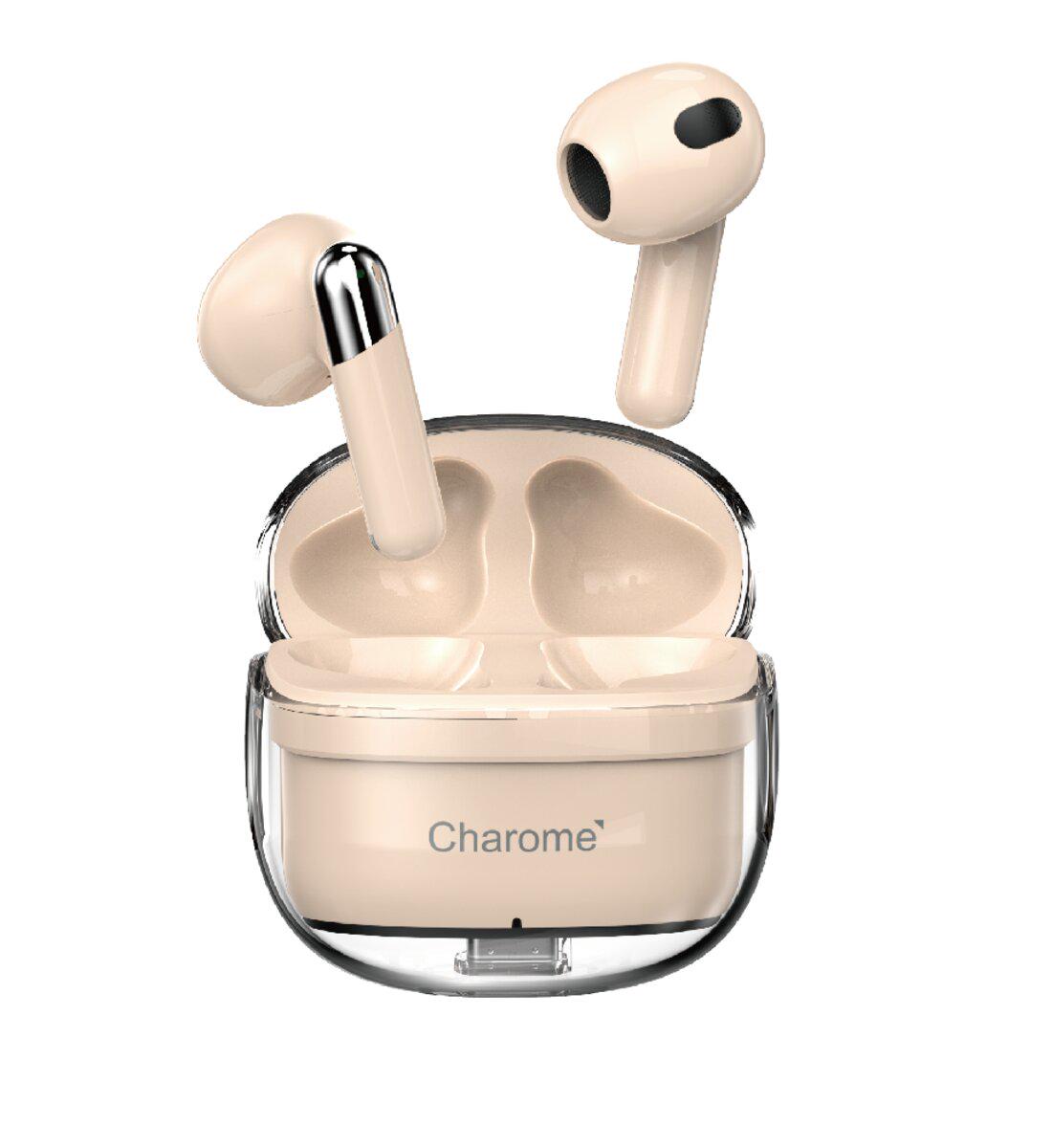 Наушники беспроводные Charome A22 ENC Wireless Stereo Headset 180 mAh Bluetooth 5.3 Pink lotus (602035)