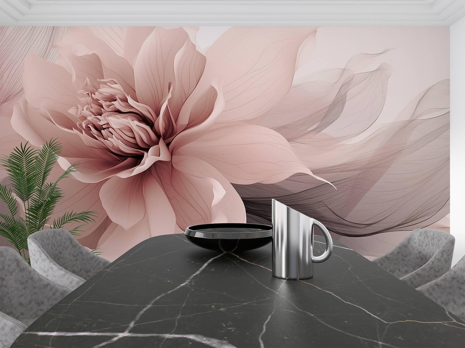 Фотошпалери флізелінові Styleo Print-walls Рожевий подих 0477 350х270 см (Pw-0477/3)