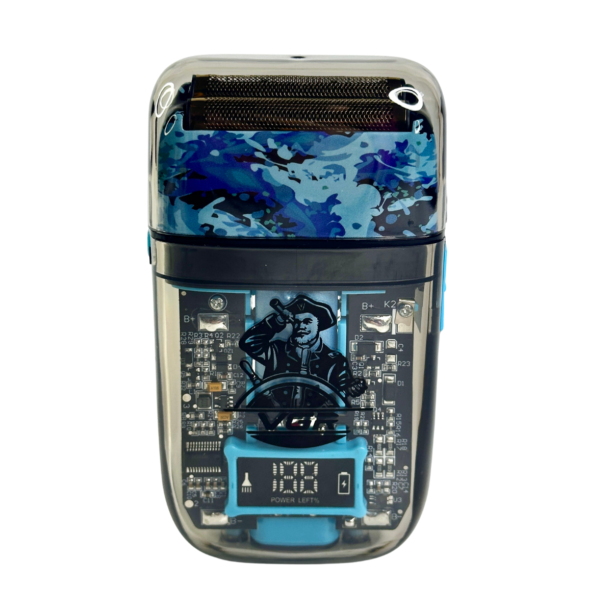 Бритва електрична VGR V-352 шейвер з Led-дисплеєм Синій (GR-04436)