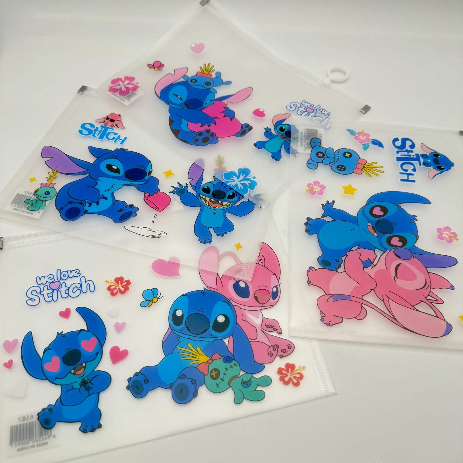 Папка з бігунком Hello Stitch Disney Стіч Дісней А4 Різнокольоровий/Прозорий - фото 2