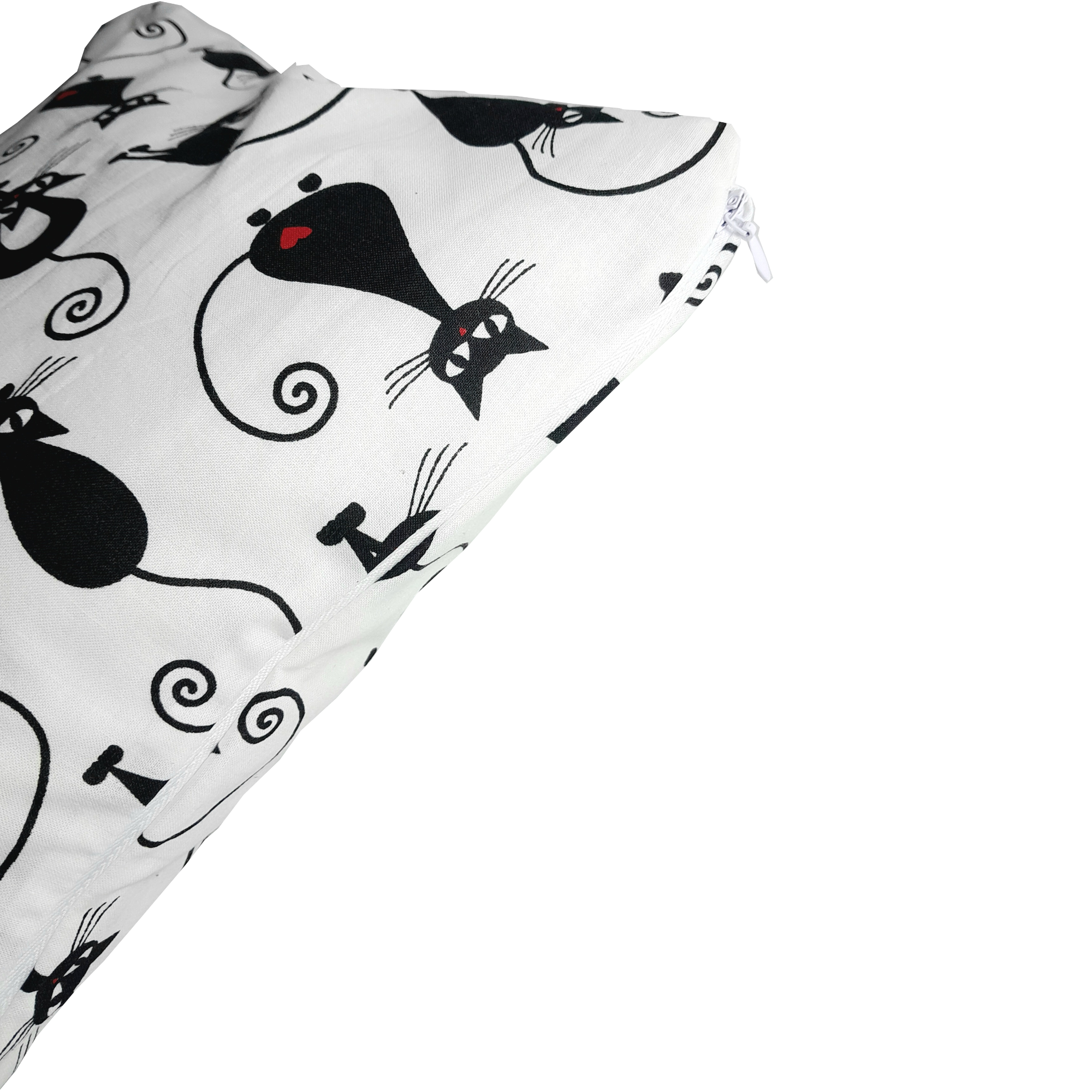 Наволочка детская Котики 40х40 см Белый - фото 2