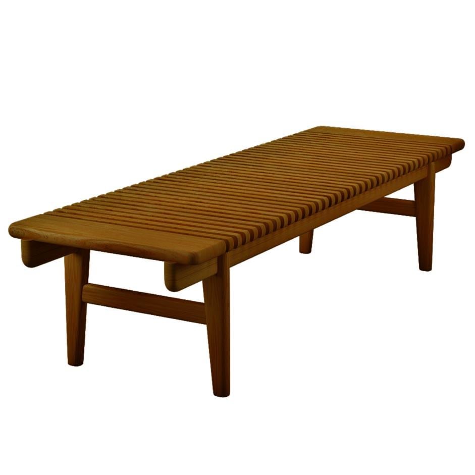 Лавка для ванной из дерева Этаван Охра (ОПС-009304)