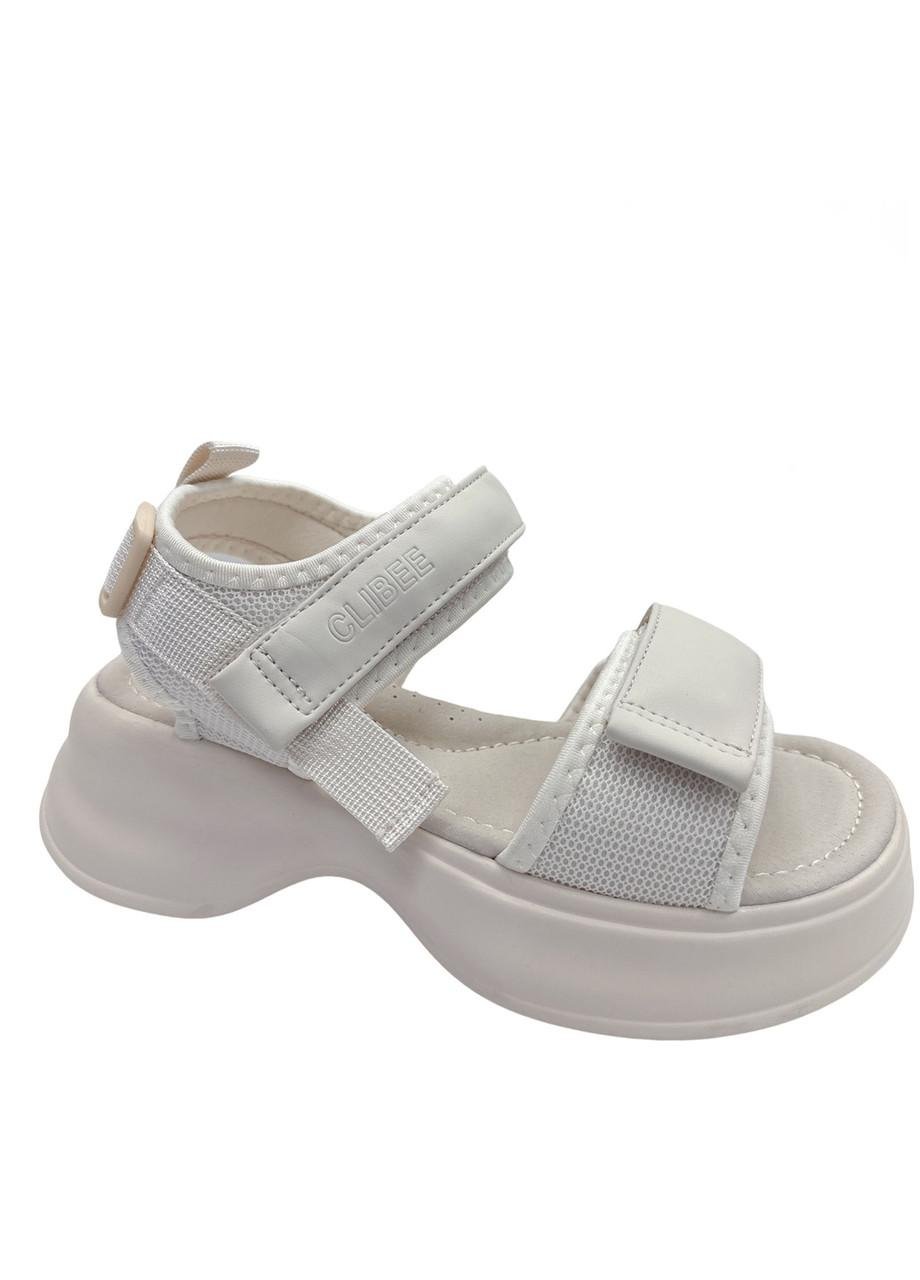 Босоножки для девочек Clibee AC350-235/32 р. 32 Молочный Босоножки для девочек Clibee AC350-235/32 р. 32 Молочный