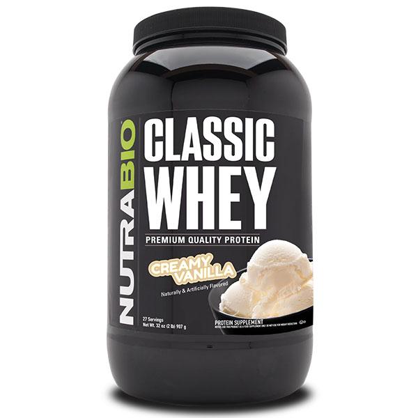 Протеин NutraBio Classic Whey Protein 907 г 27 порций Creamy Vanilla (000027171)