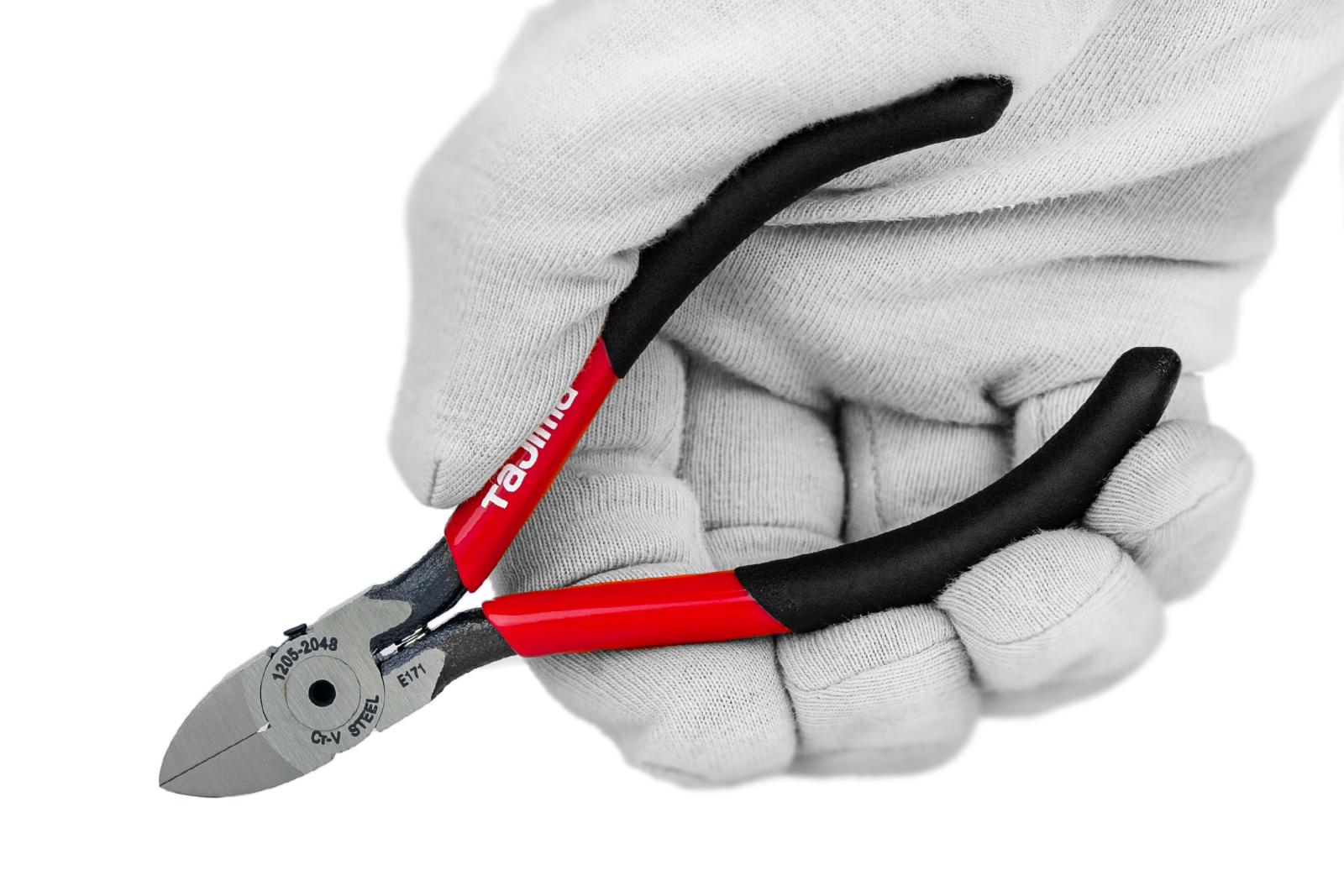 Кусачки-бокорезы мини TAJIMA Premium CrV изогнутые губки зеркальная полировка 110 мм (1205-2048) - фото 8 Кусачки-бокорезы мини TAJIMA Premium CrV изогнутые губки зеркальная полировка 110 мм (1205-2048) - фото 8