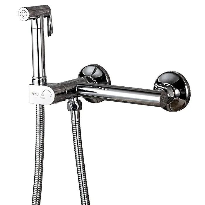 Змішувач для гігієнічного душу Frap F7510 настінного монтажу Хром (125922) Змішувач для гігієнічного душу Frap F7510 настінного монтажу Хром (125922)